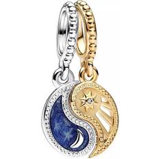 Damen Charms & Anhänger Pandora Splittable Sun & Moon Dangle Charm - Multicolour