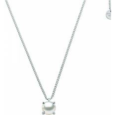 Dyrberg/Kern MANNY Silver WHITE PEARL Halsband