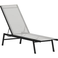 Black Sun Beds Flash Furniture Brazos Adjustable Chaise Lounge