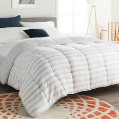 Linen Bedspreads Linenspa All Season Microfiber-Queen Bedspread White, Gray