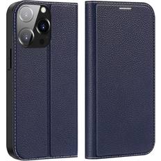 Dux ducis skin x2 tough rugged flip wallet case for apple iphone 13 pro, blue
