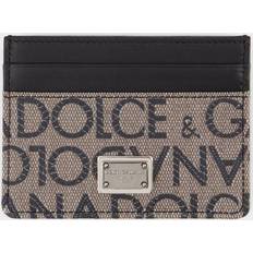 Dolce & Gabbana Brown Black Jacquard Card - UNI