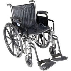 Wheel Chairs Drive Medical SSP220DDA-SF Silver Sport 2 Wheelchair with 20 Inch Wide Seat