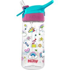 Nuby No-Spill 360 Weighted Straw GripN’Sip Cup, Color May Vary
