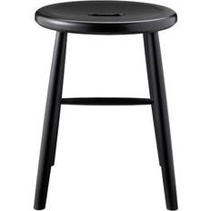 FDB Møbler J27 Black Seating Stool 17.7"