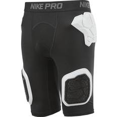 Nike Boys' Pro HyperStrong Padded Football Compression Shorts Black/Black