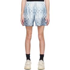 Amiri Blue - Women Clothing Amiri Gradient Tape PJ Shorts blue