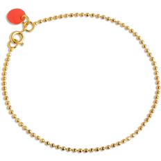 ENAMEL Copenhagen Ball Chain Coral Bracelet ct. Goldplated B16G