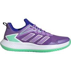 Damen - Silbrig Schlägersportschuhe Adidas SCHUHE Defiant Speed Clay Lila Grün Damen Hq8465