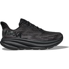 Black - Women Running Shoes Hoka Clifton 9 W - Black