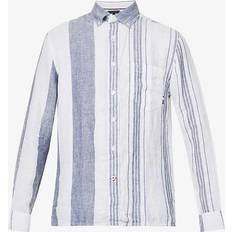 Mens Linen Shirt: OPTIC WHITE