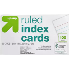 up & up Ruled Index Cards 3" x 5" 100pcs