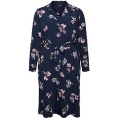 Vero Moda Vmldia Calf Shirt Dress - Navy Blazer