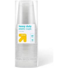 up & up Heavy Duty Disposable Clear Plastic Cups 18oz 28pcs