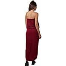 Rot Kleider Urban Classics Viscose Bandeau Sommer Stretch Kleid