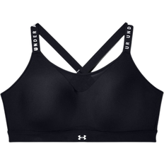 Womens sports bra with support Under Armour INFINITY HIGH BRA ZIP W black