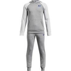 Fleecesets Under Armour Boy's Rival Fleece Suit - Grey/White (1376328-035)