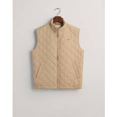 Gant Herre Vester Gant Men Quilted Windcheater Vest Brown