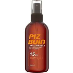 Kombinert hud Tan enhancers Piz Buin Tan & Protect Tan Accelerating Oil Spray SPF15 150ml