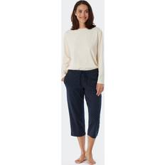 Damen - Weiß Nachtwäsche Schiesser Damen Loungewear-Hose 3/4-Länge