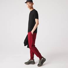 Lacoste Red Pants & Shorts Lacoste mens Solid Active Double Face Jogger Slim Sweatpants, Andrinople