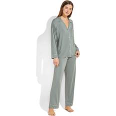 Charlie Pima Cotton Jumpsuit - Heather Grey - Eberjey