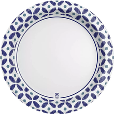 Dixie Disposable Plates Ultra White/Blue 22-pack