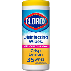 Toilet & Household Papers Clorox Disinfecting Bleach Free Crisp Lemon 35 Wipes