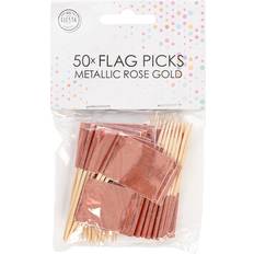 Cocktailflag Roséguld Metallic 50-pak