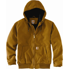 Herre - XL Ytterklær Carhartt Men's Loose Fit Washed Duck Insulated Active Jacket - Brown