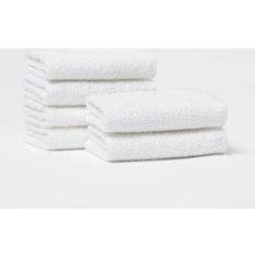 Polyester Cloths & Tissues Room Essentials 6pk Washcloth Set Dishcloth White (30.5x30.5)