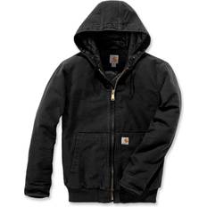 3XL - Baumwolle - Herren - Outdoorjacken Carhartt Men's Loose Fit Washed Duck Insulated Active Jacket - Black