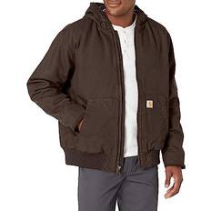 Carhartt Men's Loose Fit Washed Duck Insulated Active Jacket - Dark Brown