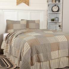 Duvets VHC Brands Sawyer Charcoal Farmhouse Patchwork Duvet