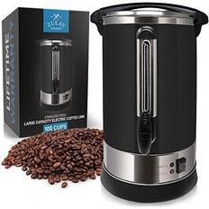 Zulay Kitchen Premium 100 Cup Commercial Coffee Urn - Silver