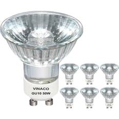 Gu10 halogen 50w bulbs 6pcs gu10 c 120v 50w gu10 dimmable