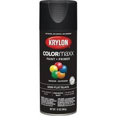 Flat black spray paint Krylon Colormaxx Semi-Flat Spray Paint & Primer Black K05578007