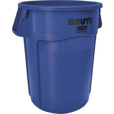 Rubbermaid Commercial 264360BLUE Brute Vented Trash Receptacle, Round, 44