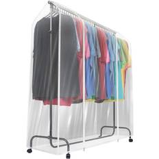 Black Clothing Storage Sorbus Garment Rack Cover for Portable Closet Wardrobe 72x65"