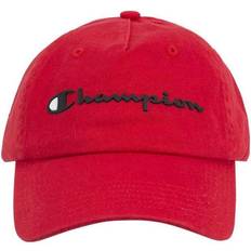 Cotton Beanies Champion Men's Ameritage Dad Adjustable Cap - Medium Red
