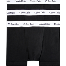 Baumwolle Unterwäsche Calvin Klein Cotton Stretch Trunks 3-pack - Black