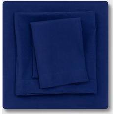 Room Essentials Microfiber Bed Sheet Blue (256.5x167.6)