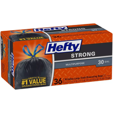 Hefty Strong Multipurpose Large Drawstring Trash Bags 30gal