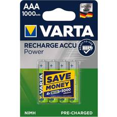 Akkus Batterien & Akkus Varta AAA Accu Rechargeable Power 1000mAh 4-pack