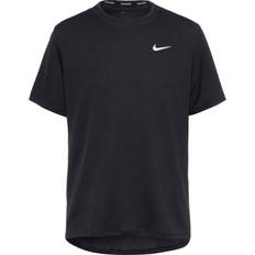Nike Herre T-skjorter Nike Men's Dri-Fit Miler UV T-Shirt - Black/Grey