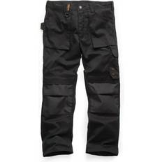 T54497 Scruffs, Scruffs Trade Black Men's Cotton, Polyester Work Trousers  30in, 184-7612