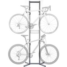 Best Bike Racks Delta 4-Bike Freestanding Bicycle Storage Rack with Basket