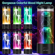 iMounTEK Jellyfish lava lamp 7 color led mood color changing desk tank decor Night Light