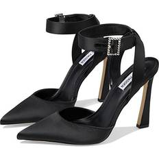 Steve Madden Womens P-Dita Black Satin Peep Toe Platform Cone Heel US Size  7M