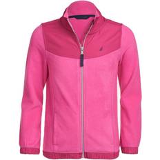 Nautica girls Fleece Full-zip Jacket Sweater, Rose